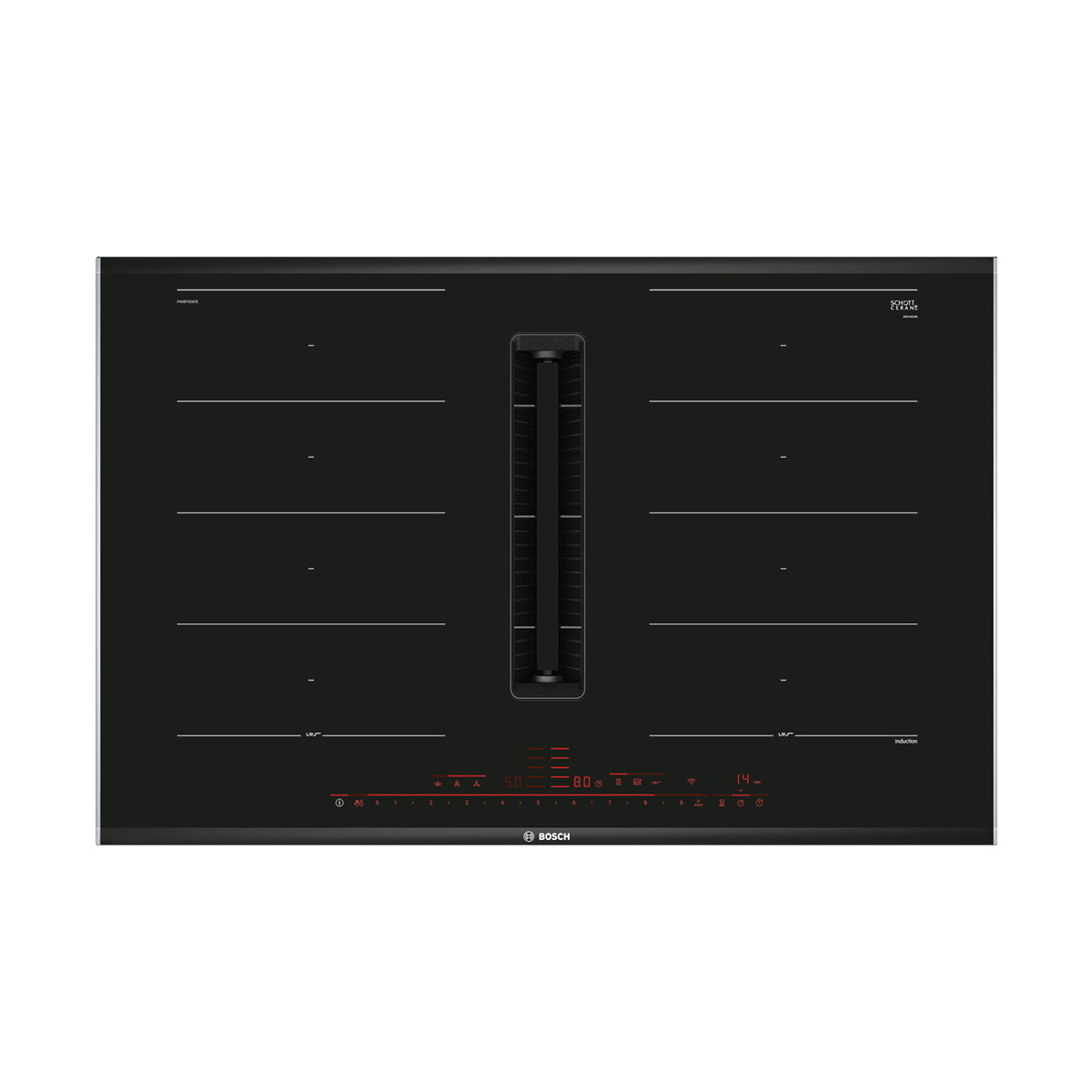 BOSCH PLACA INDUÇAO 80CM 2 ZONAS FLEX C/EXAUSTAO B PXX875D67E