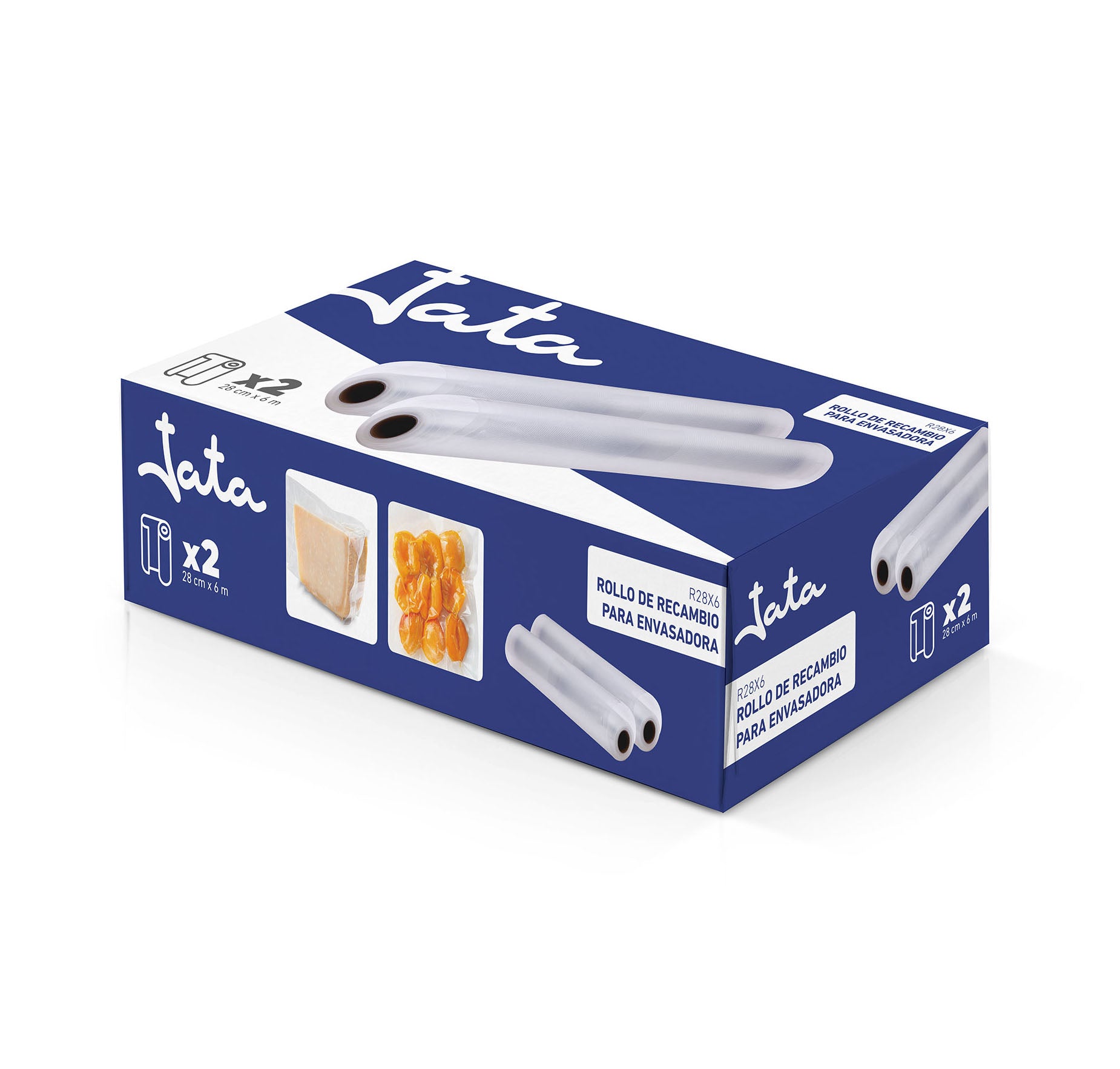 JATA ROLO DE SACOS P/ EV104 2 ROLOS 28CMX6MT R28X6