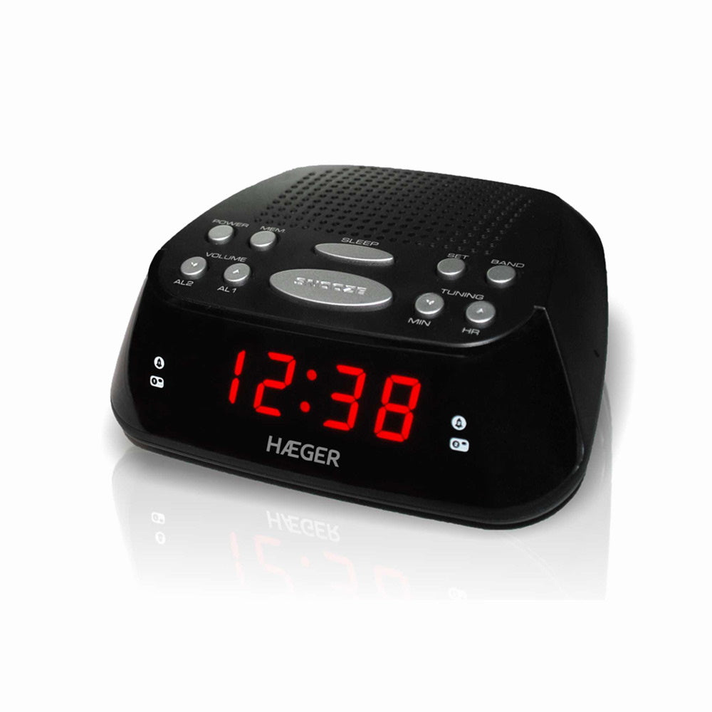 Rádio Despertador Haeger Snoozer RA-06B.005B