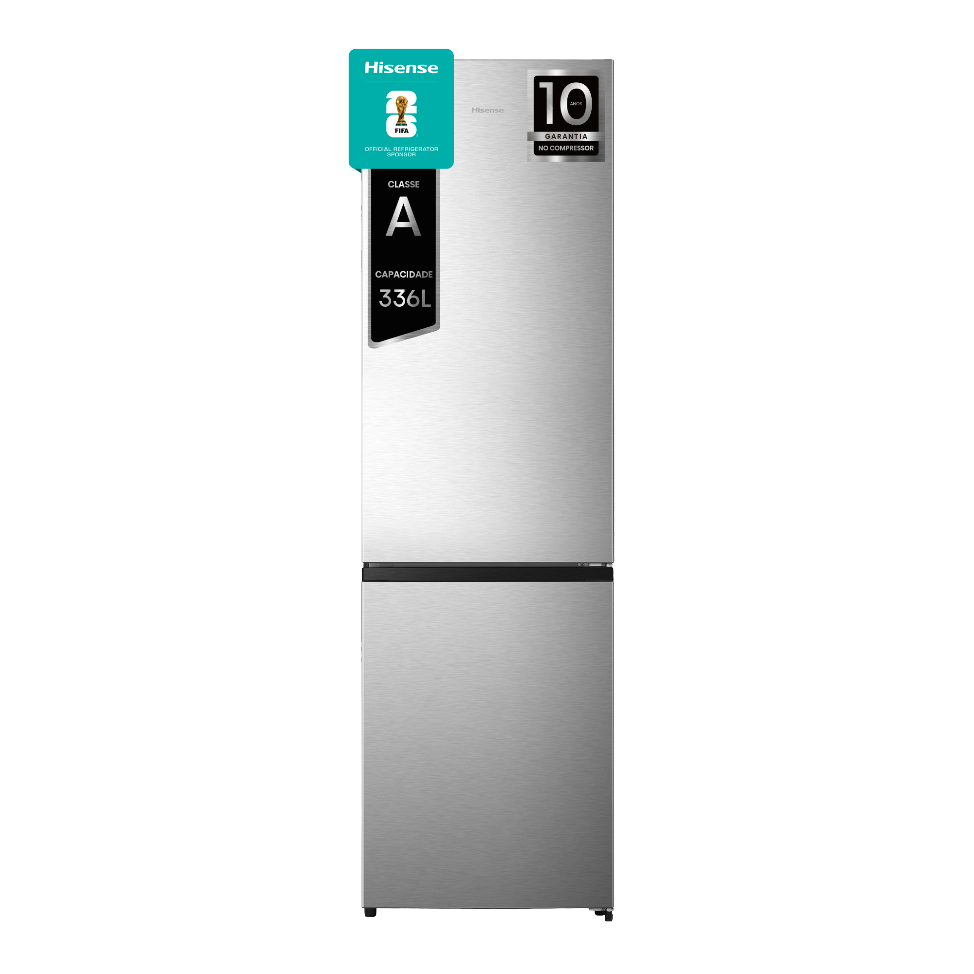 HISENSE COMBINADO 2017X595X579MT 336LT NF LOOK INOX (A) RB440N4ACA