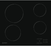 Indesit Placa Vitro 4 Zonas Vidro Preto