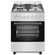 Junex Fogao 60X60CM 4GAS (1WOK) BUT Forno Eletrico ESTU IX A