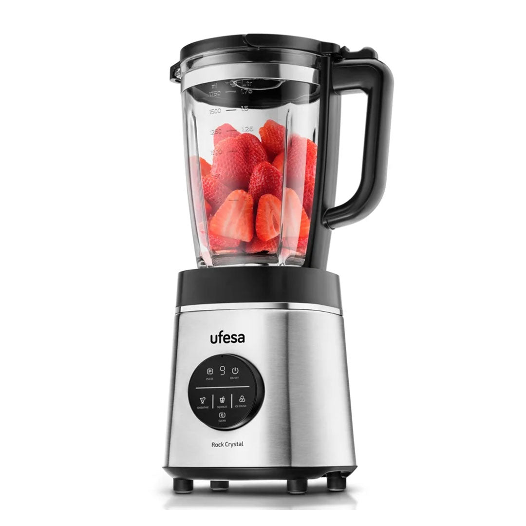 UFESA LIQUIDIFICADORA 1.75L 1800W JARRO VIDRO INOX ROCKCRYSTAL