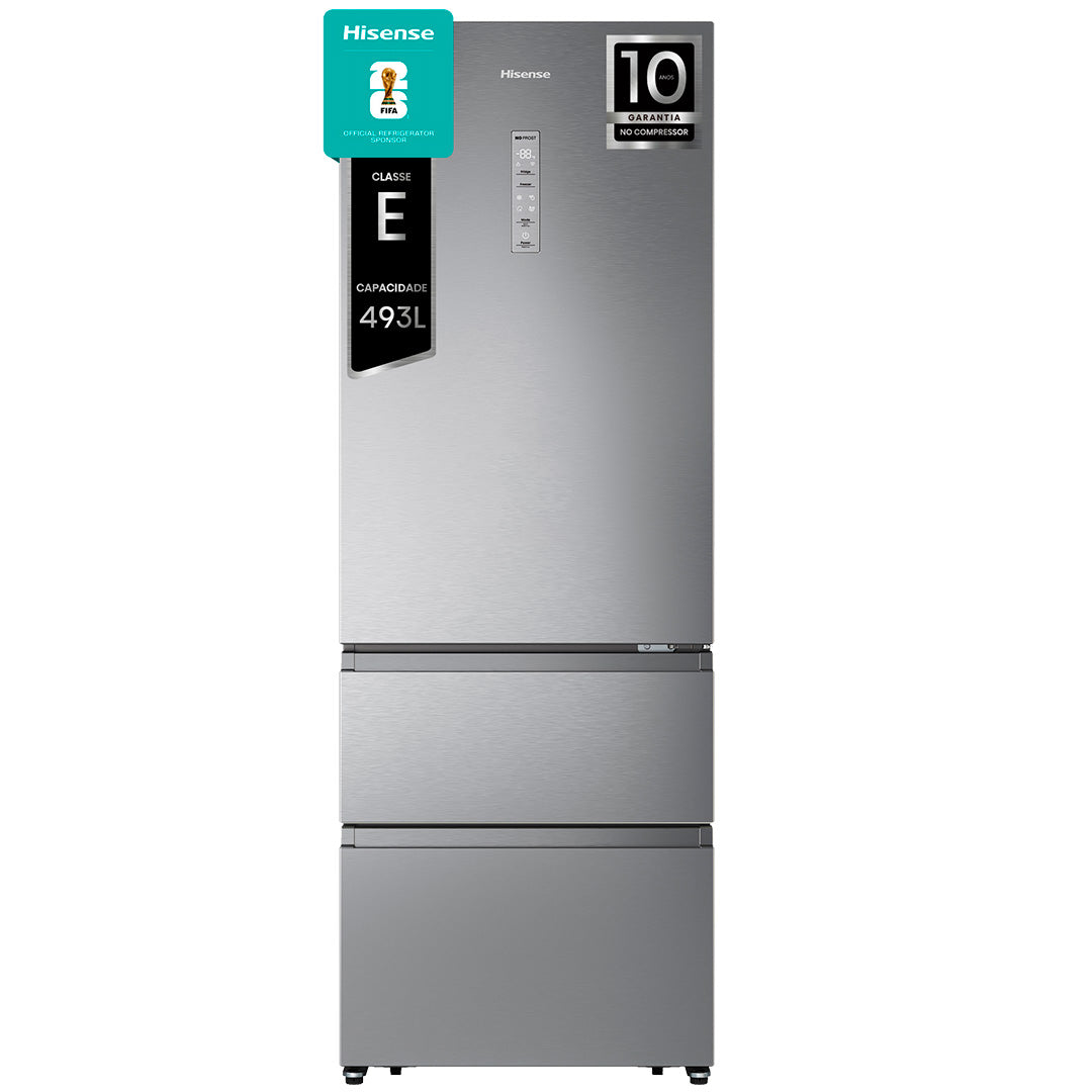 HISENSE COMBINADO 3PT 2017X595X579MT 493LT NF LOOK INOX (E) RT641N4AIE