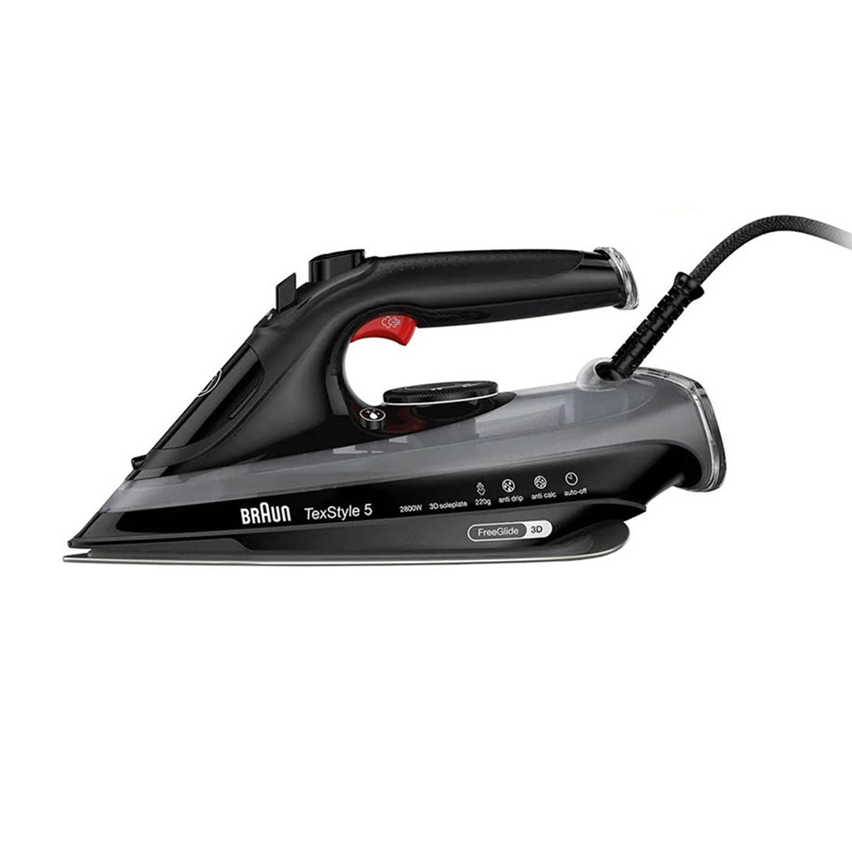 BRAUN FERRO VAPOR 2800W VAPOR 220GR/MIN BASE ELOXAL PLUS 3D SI5088BK