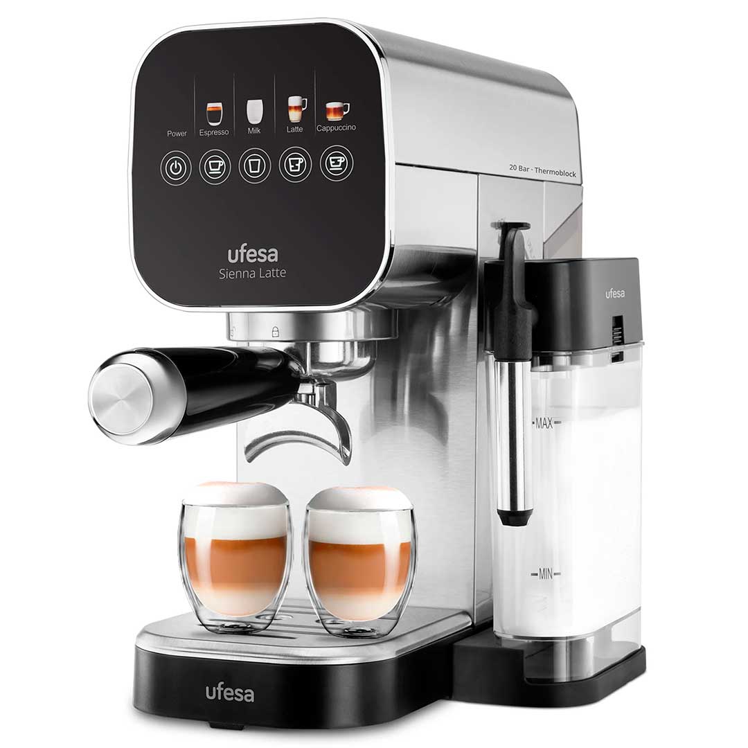 UFESA MAQUINA CAFE EXPRESSO 1360W 20BARES SIENNALATTE