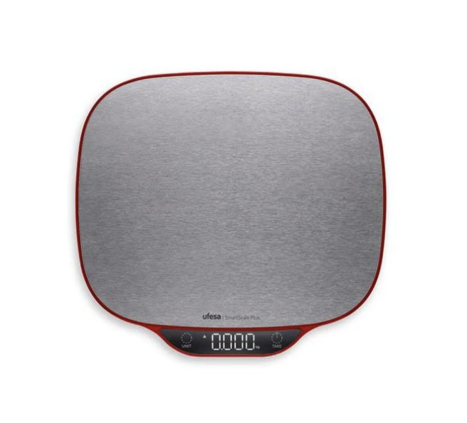 UFESA BALANÇA COZINHA MAX 15KG DIGITAL SILVER SMARTSCALEPLUS