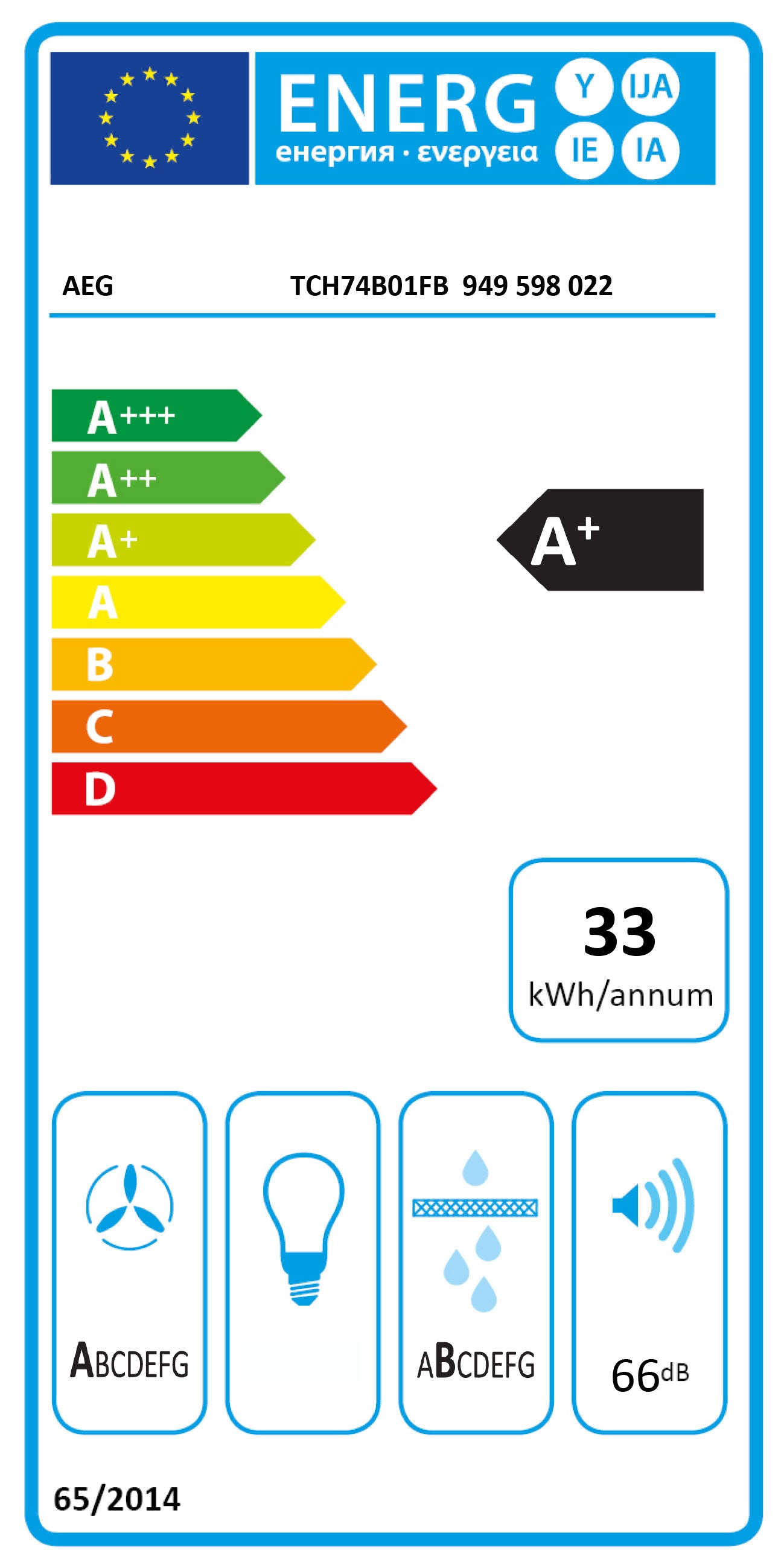 AEG PLACA INDUÇAO 68CM C/ EXAUSTOR A+ TCH74B01FB