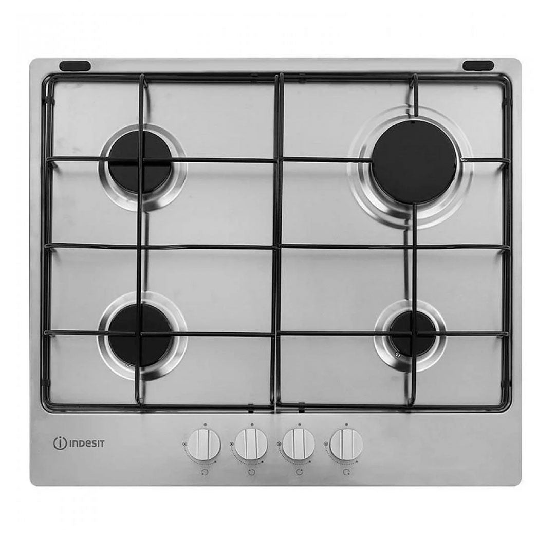 INDESIT PLACA 60CM 4GAS COMANDOS FRONTAIS INOX THP642WIXI