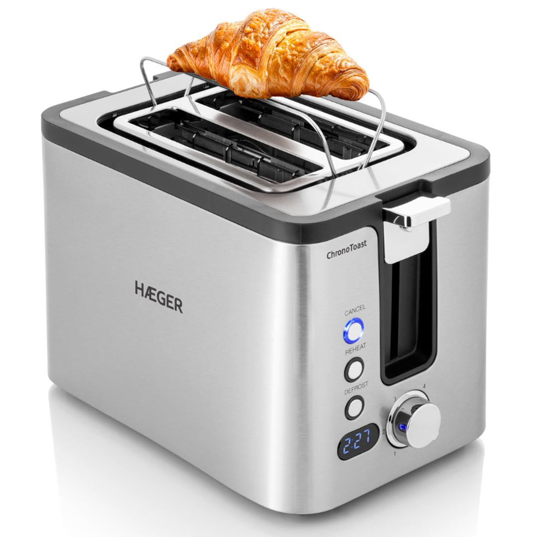 Haeger Torradeira 800W 2 Ranhuras INOX