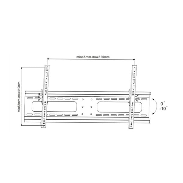 Suporte de TV CABLETECH UCH0155 (37'' a 70'' - Até 55kg)