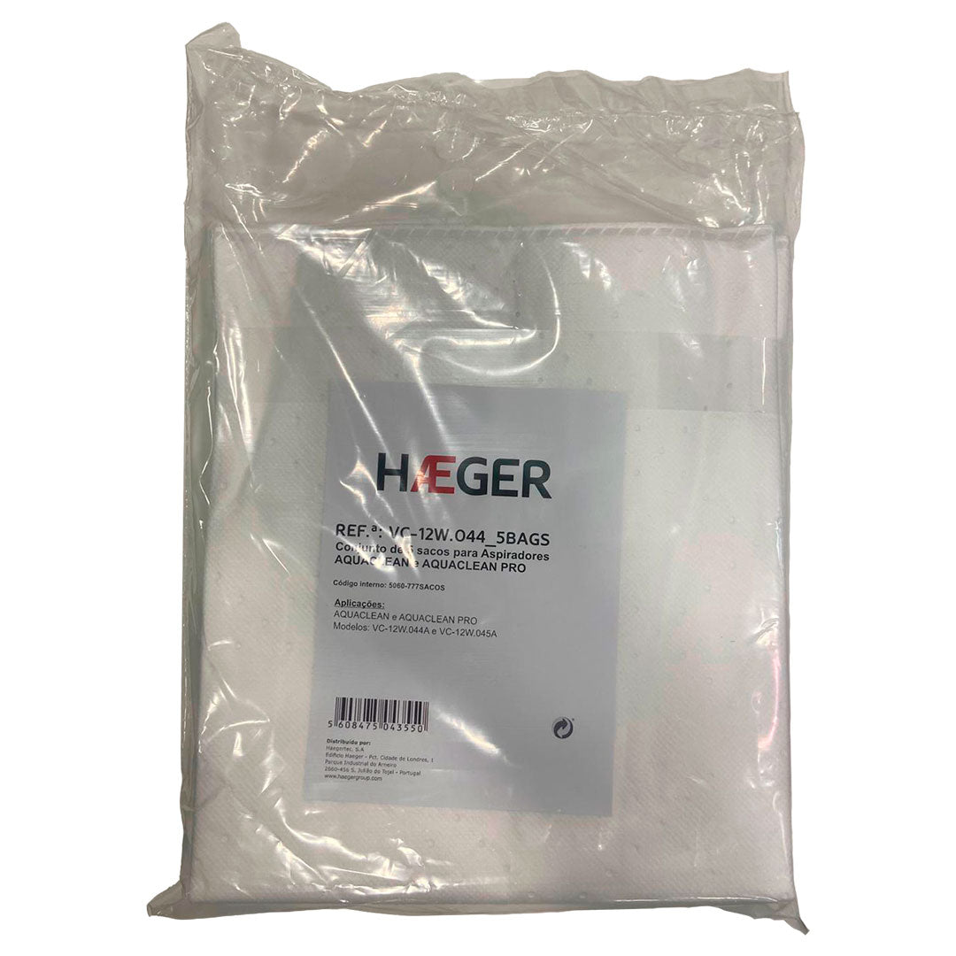 HAEGER SACOS ASPIRADOR PANO AQUACLEAN 1200 5UN VC12W0445SACOS