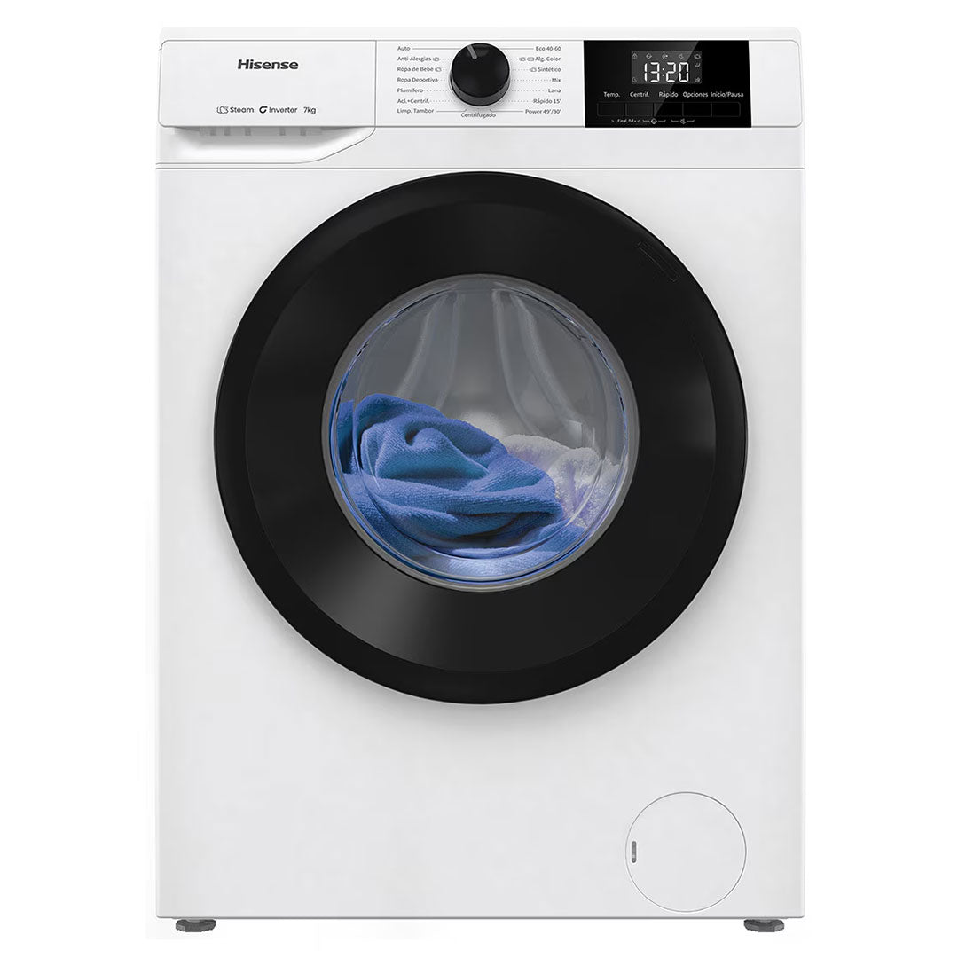 HISENSE MAQUINA ROUPA 7KG 1200RT INVERTER (B) WF1G7021BW