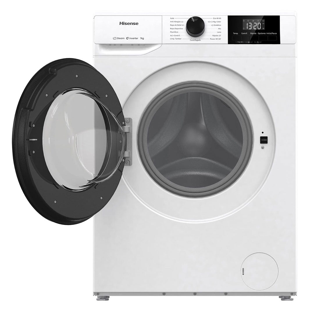 HISENSE MAQUINA ROUPA 7KG 1200RT INVERTER (B) WF1G7021BW
