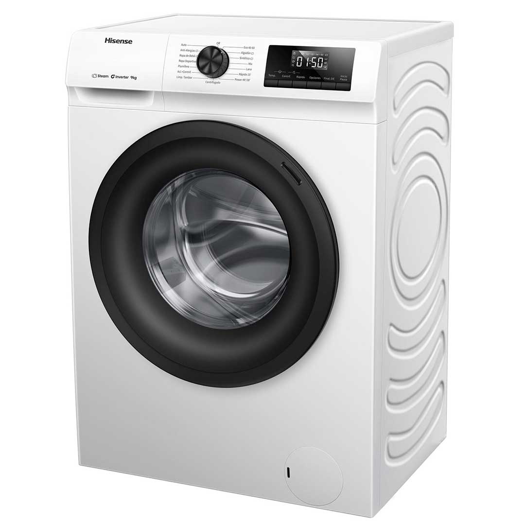 HISENSE MAQUINA ROUPA 9KG 1400RT INVERTER (A) WF1Q9041BW
