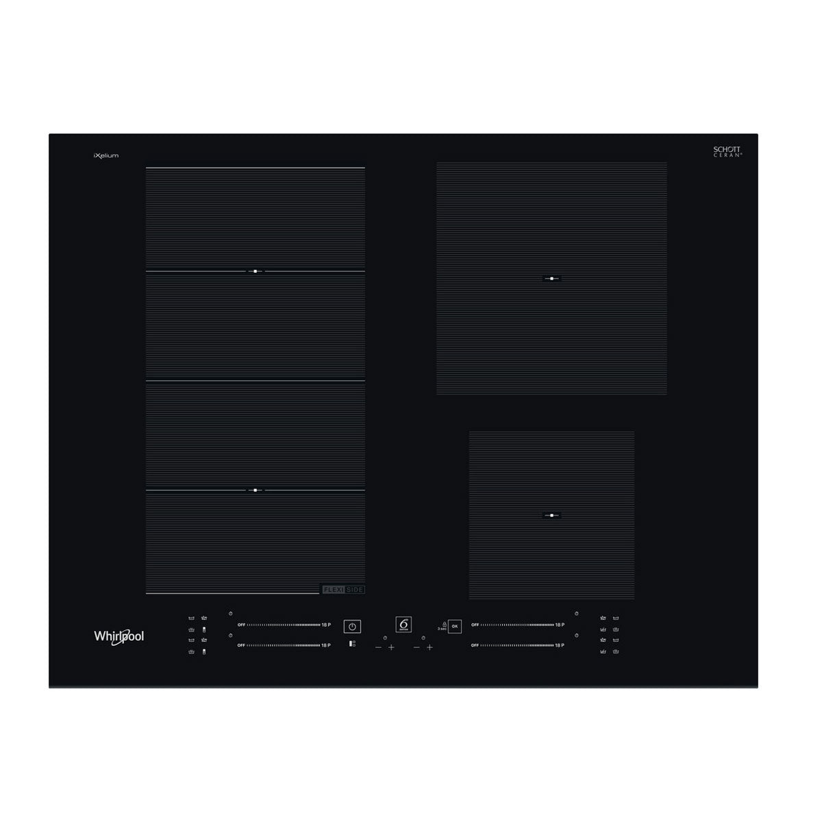 WHIRLPOOL PLACA INDUÇAO 4 ZONAS FLEXICOOK WFS9365BFIXL