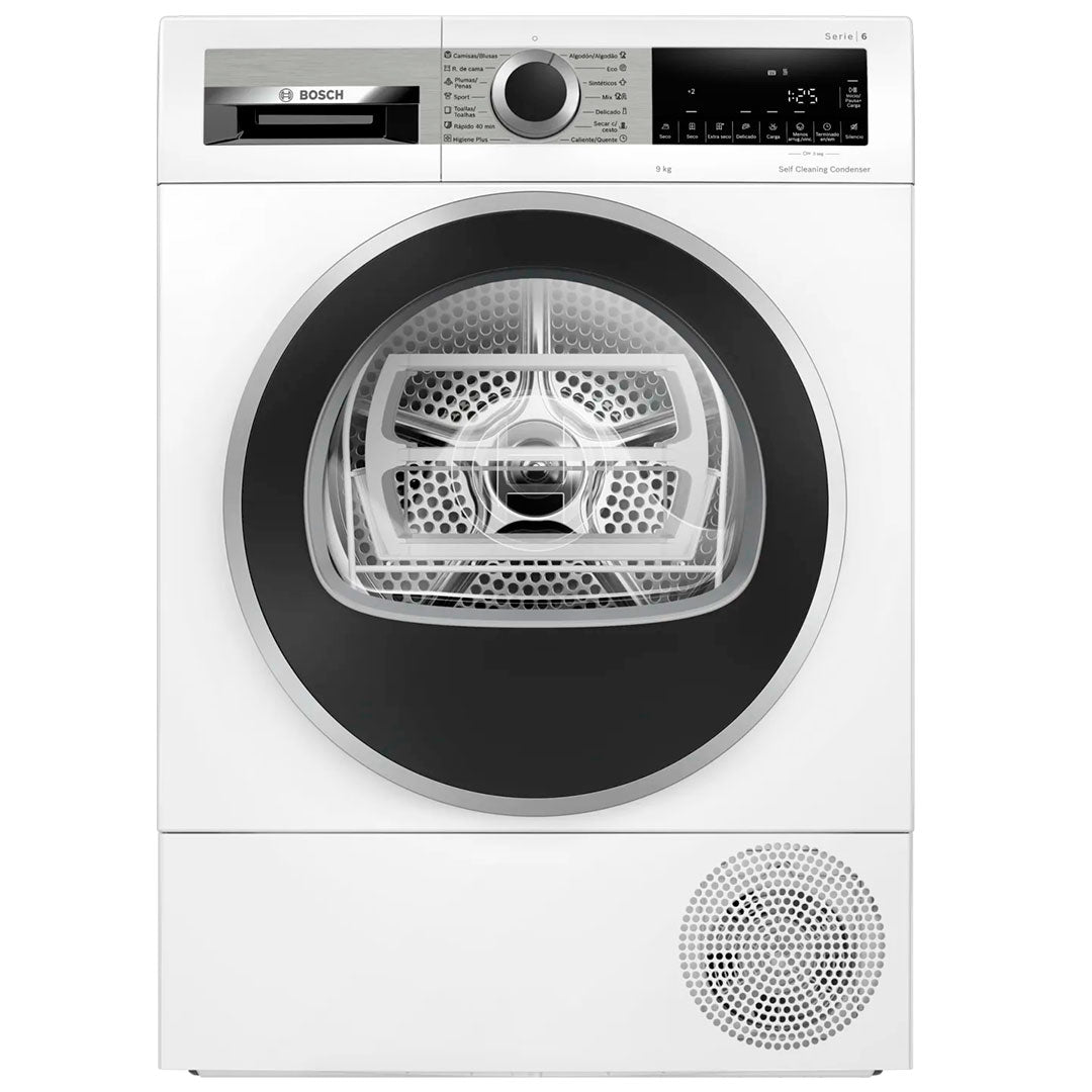 BOSCH SECADOR ROUPA 9KG CONDENSAÇAO BOMBA CALOR A+++ WQG245D1ES