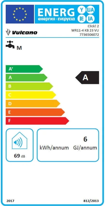 Esquentador Vulcano WR11-4 KB 23 (11L - Gás Natural)