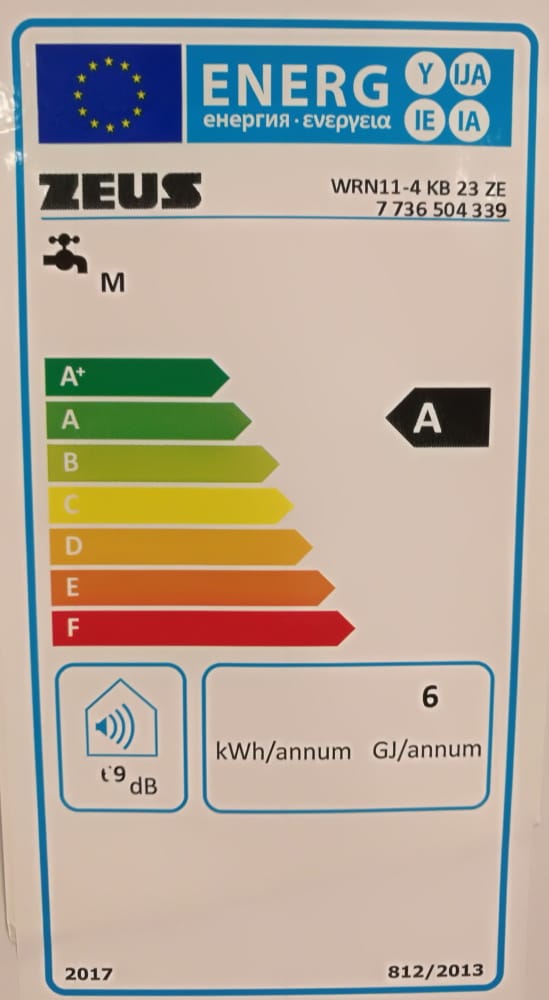 Esquentador ZEUS WRN 11-4 KB 23 (11L - Gás Natural)