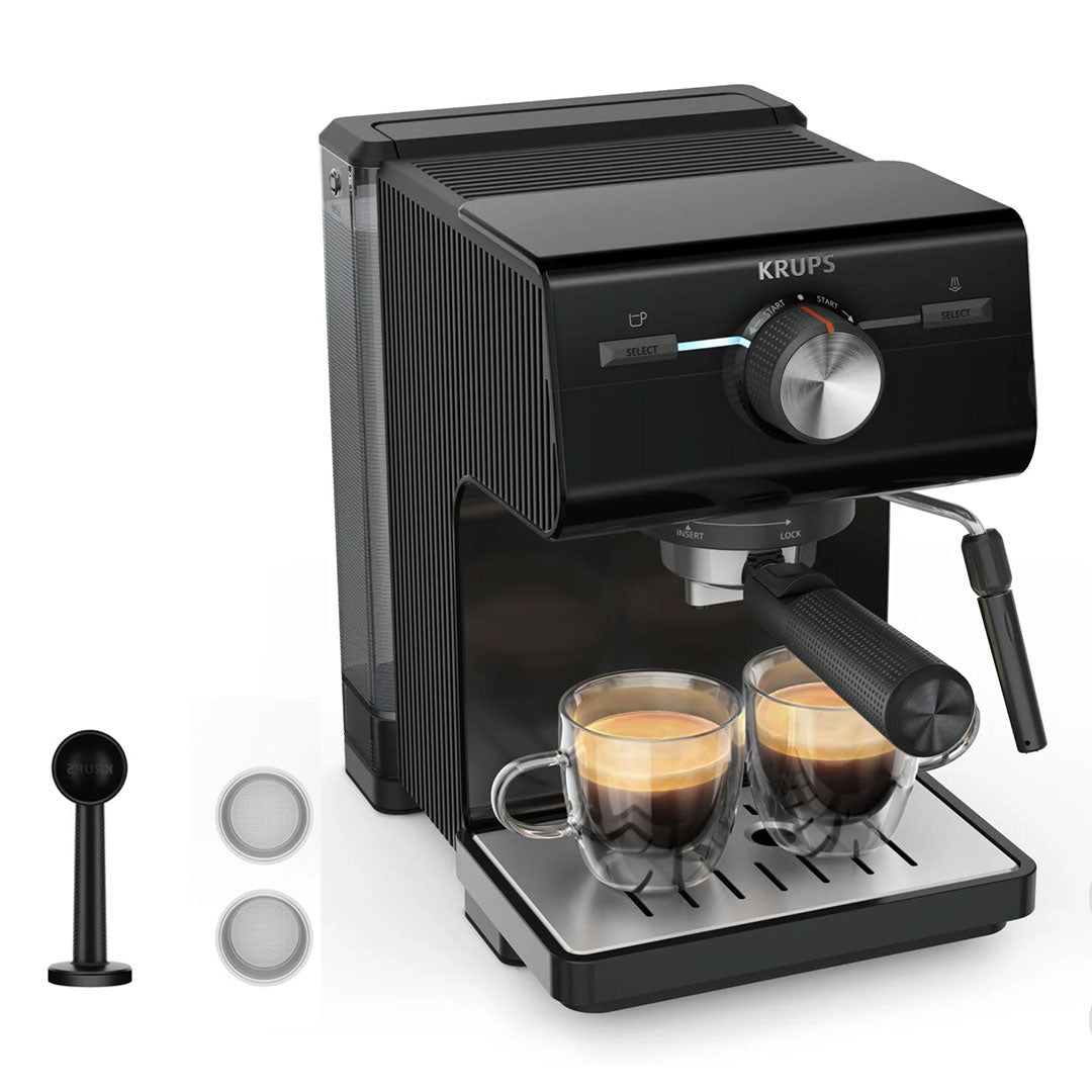 KRUPS MAQUINA CAFE EXPRESSO MANUAL 15BARES AUTHENTIC XP381810
