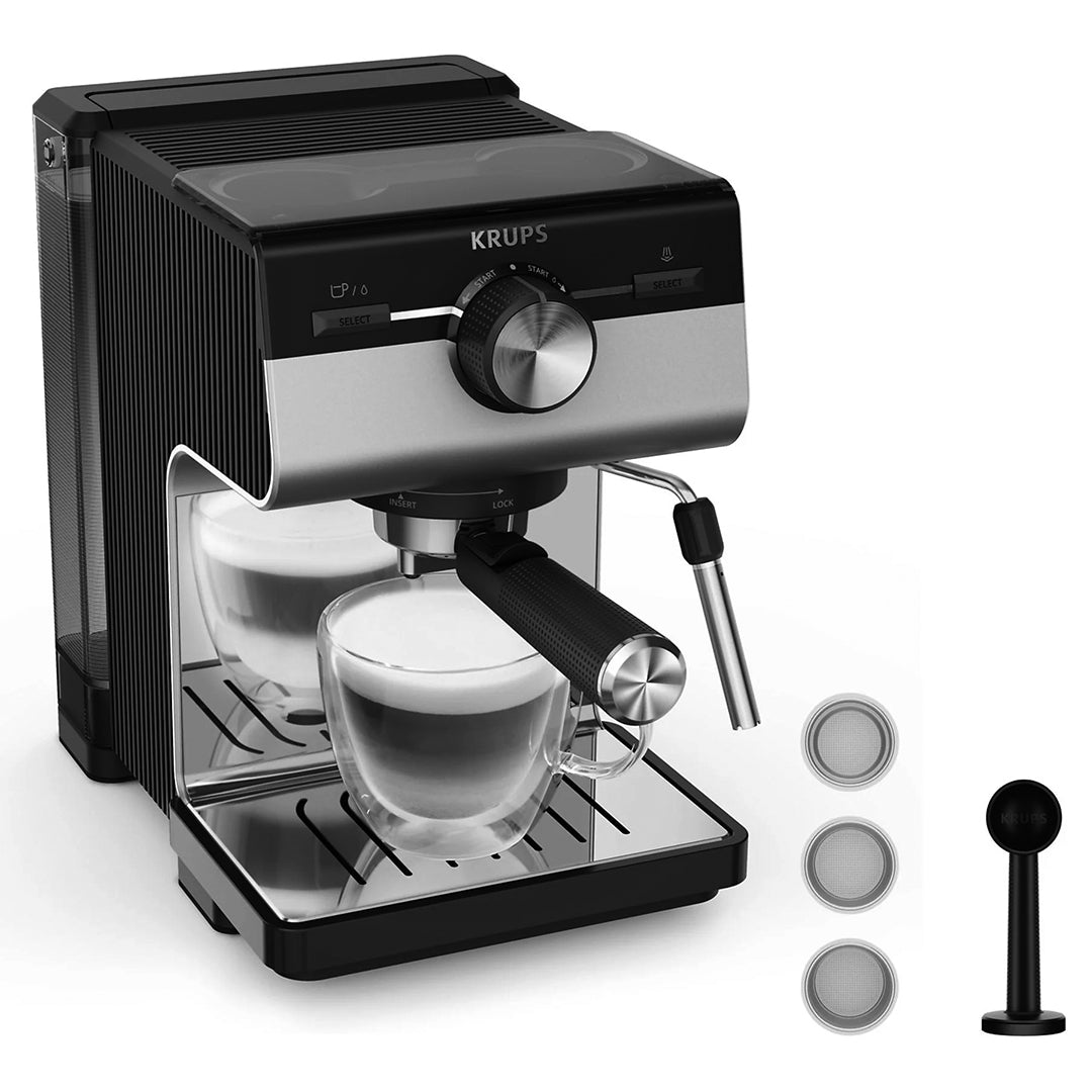KRUPS MAQUINA CAFE EXPRESSO MANUAL 15BARES AUTHENTIC + XP384E10