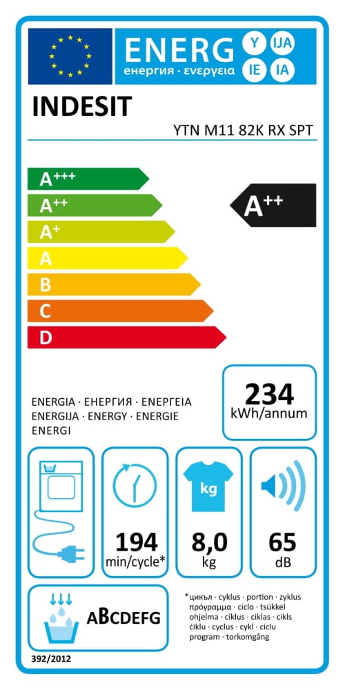 Máquina de Secar Roupa Indesit YTN M11 82K RX SPT (8Kg - A++)