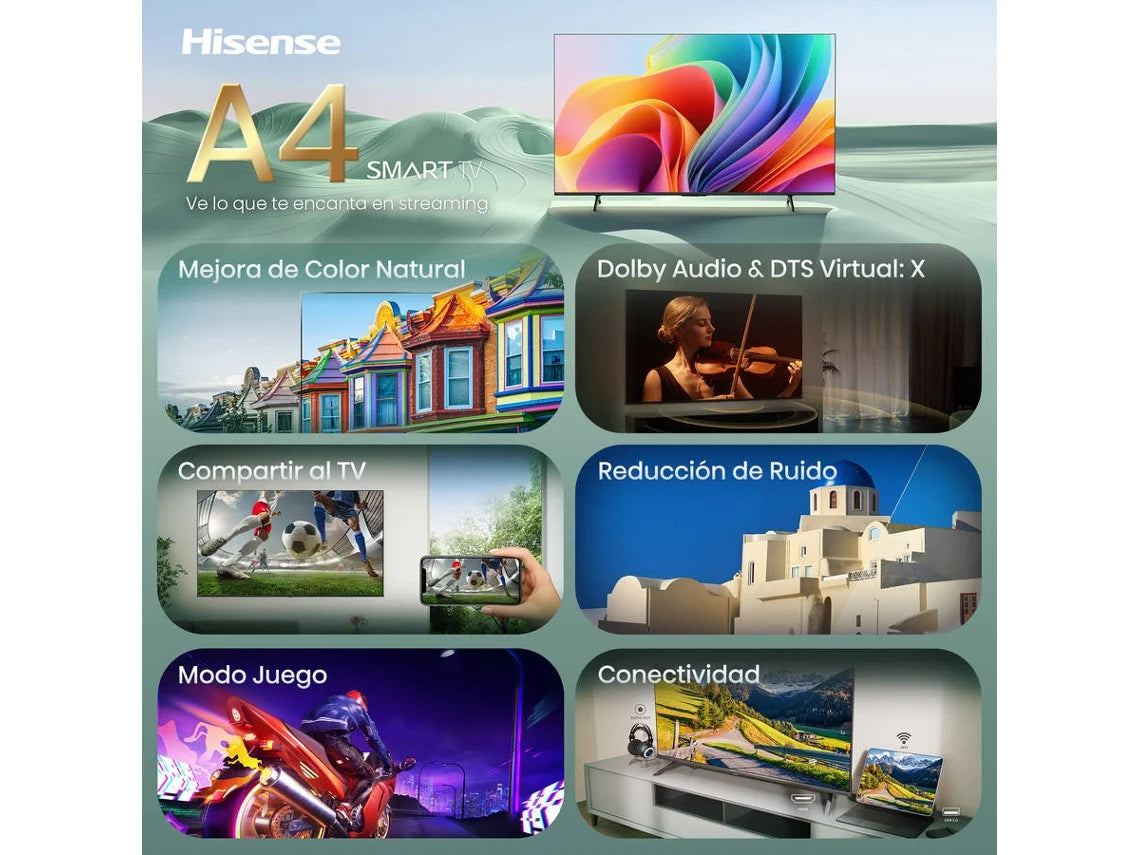 HISENSE LED 40" FHD SMARTTV 2HDMI 2USB (F) 40A4S