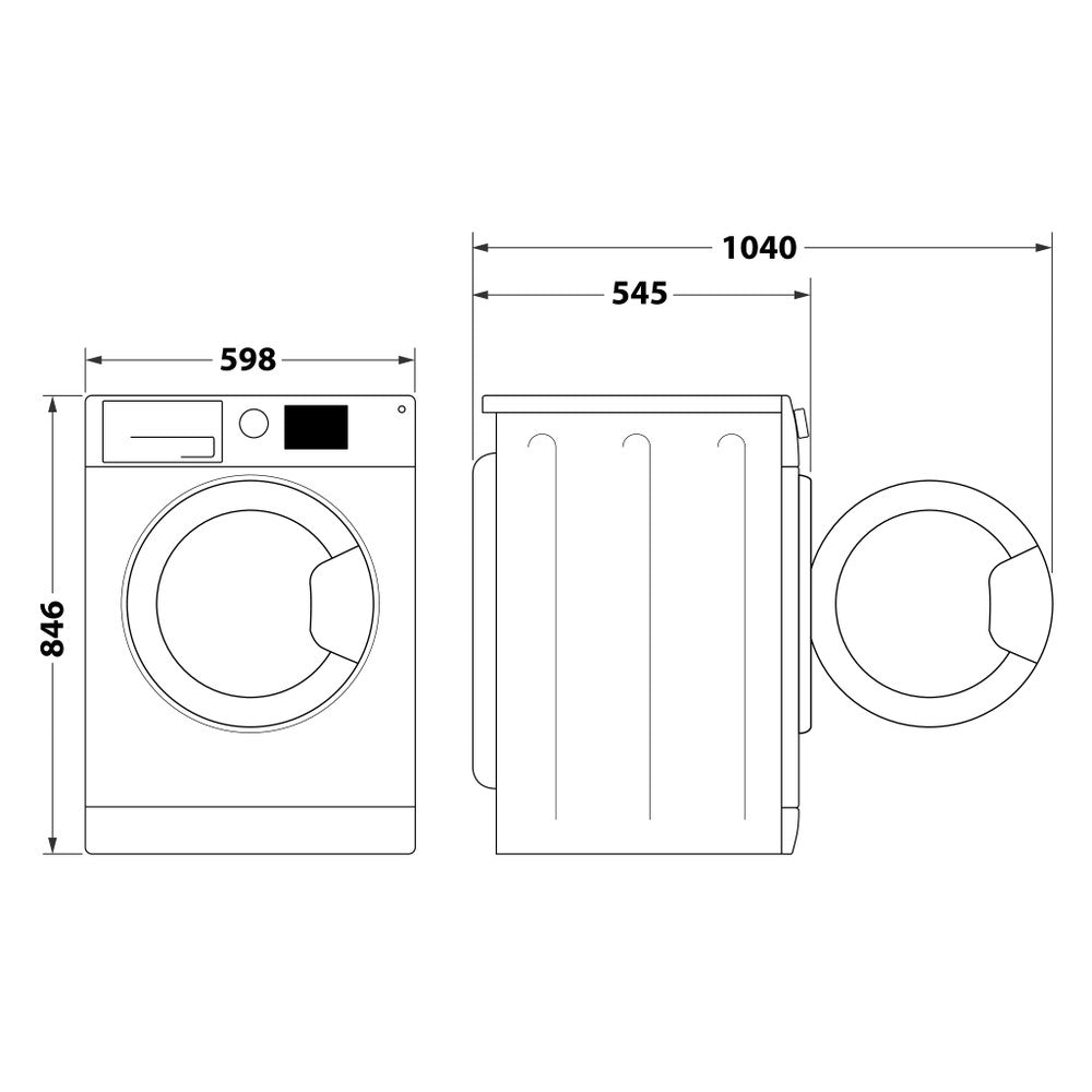 HOTPOINT SECADOR ROUPA 8KG BOMBA CALOR (D) CHSD83MWBSPT