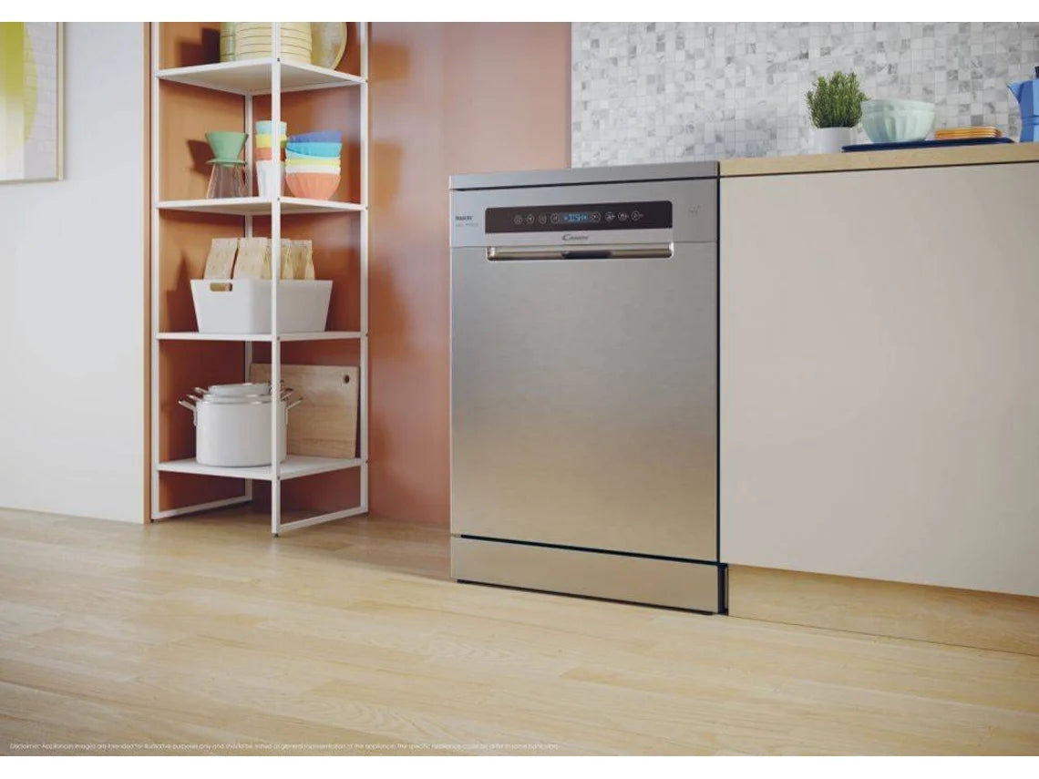 CANDY MAQUINA LOUÇA 5PROG 13TALHERES INOX (C) CF3C7FOX