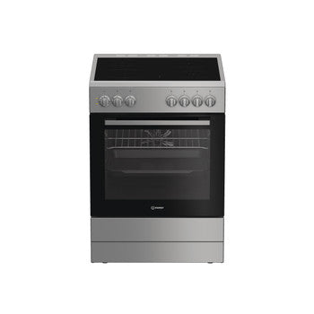 INDESIT FOGAO VITRO 60CM FORNO MULTIF SILVER (A) I6V5PMS
