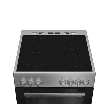 INDESIT FOGAO VITRO 60CM FORNO MULTIF SILVER (A) I6V5PMS