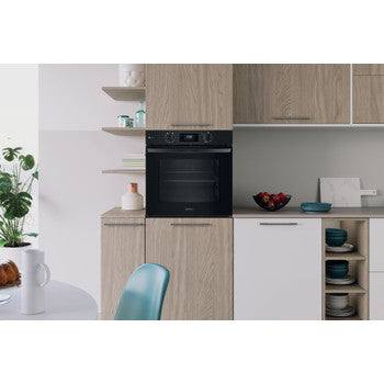 INDESIT FORNO MULTIF. HIDROLITICO 71LT PRETO A+ IO258HSB