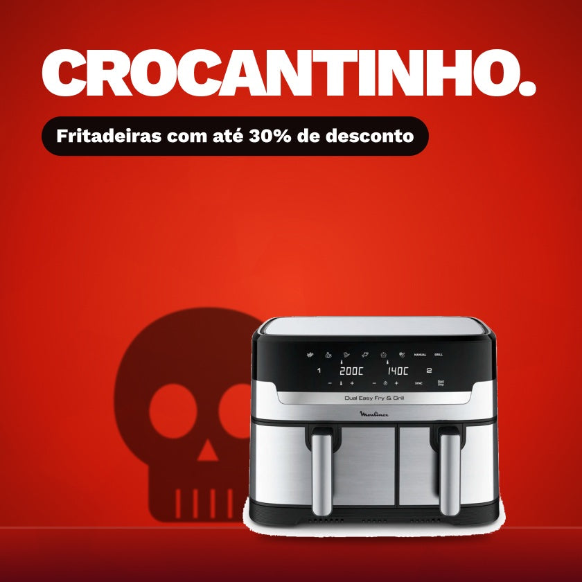 CROCANTINHO. Fritadeiras e grelhadores