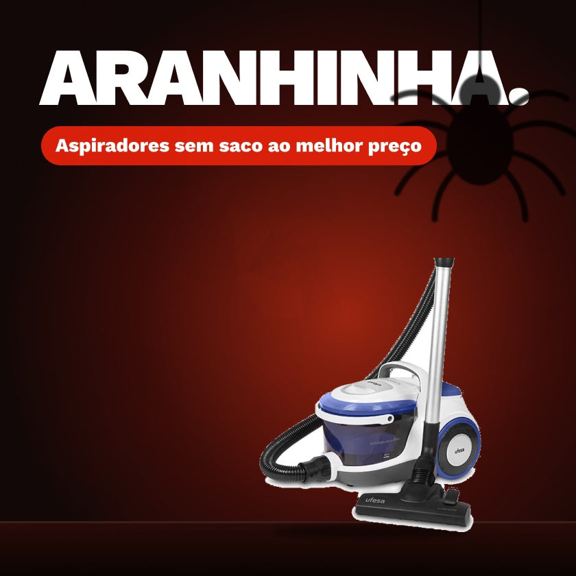 ARANHINHA. Aspiradores sem saco