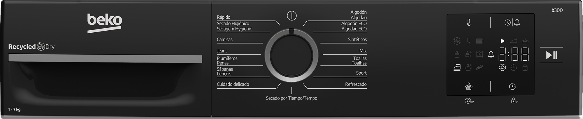 BEKO SECADOR ROUPA 7KG BOMBA CALOR (E) BM3T37230W