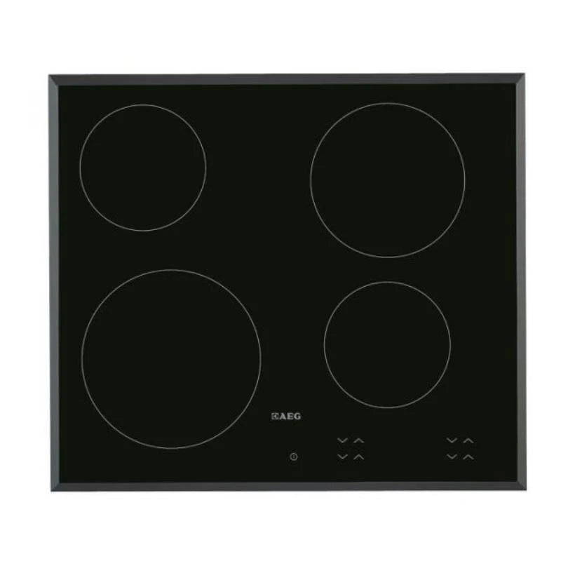 AEG PLACA VITRO 60CM 4 ZONAS BISELADA HK624000FB