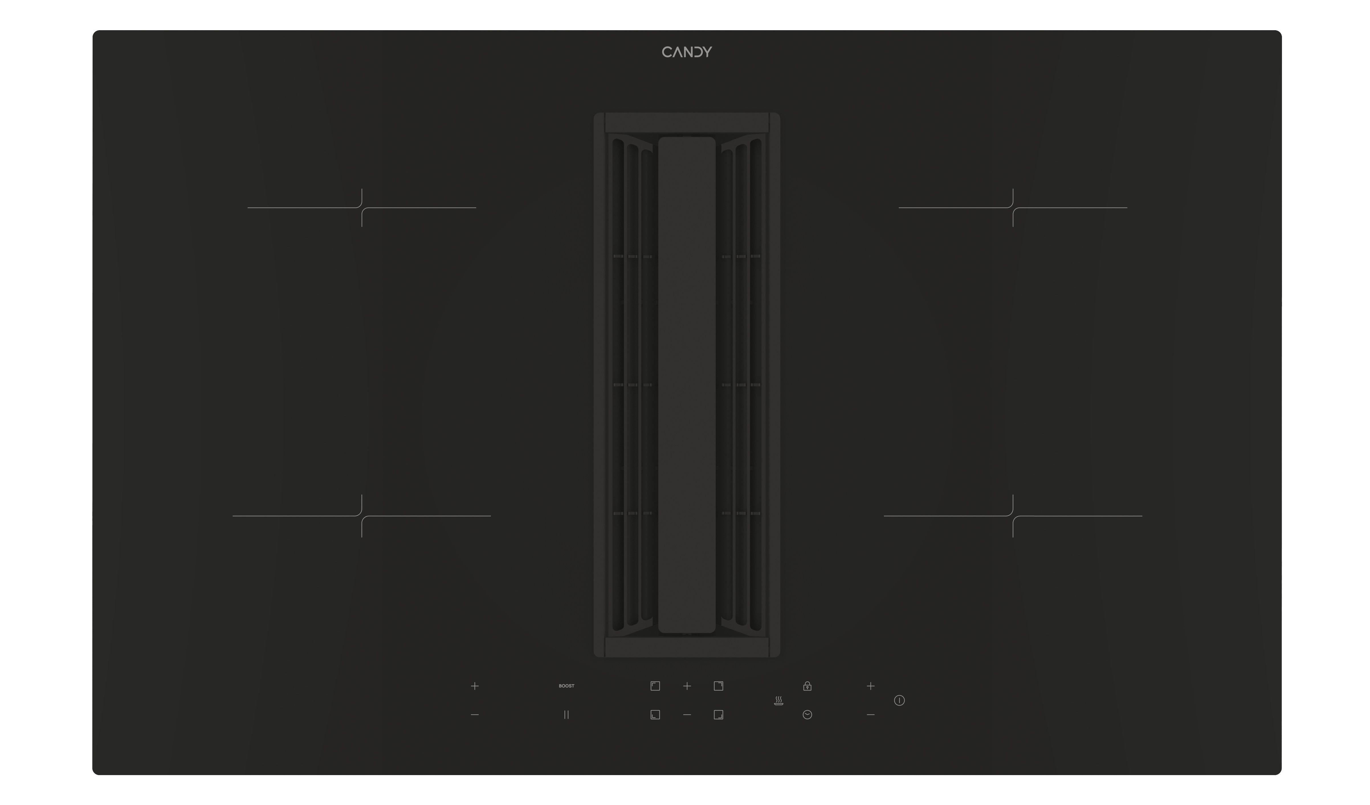 CANDY PLACA INDUÇAO 83CM C/ EXAUSTOR INTEGRADO CIH8I4CF