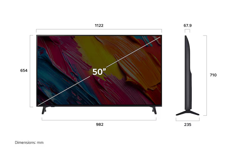 LG LED QNED 50" 4K SMARTTV 3HDMI 1USB (G) 50QNED70A6A
