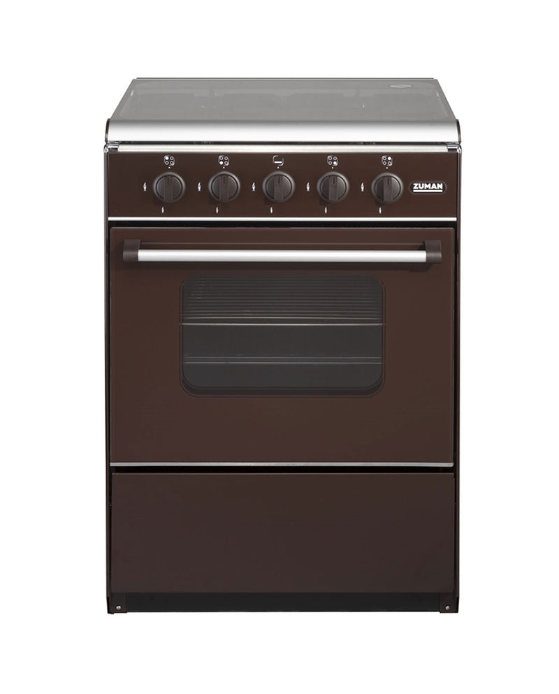 ZUMAN FOGAO 86X60X60CM 4GAS BUT ESTUFA FIXA CASTANHO FQ62012CT